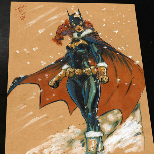 Batgirl art print - print, signed