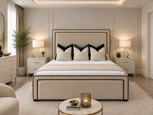 Celeste double piping bed - celeste,