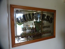 VINTAGE GUINNESS PUB MIRROR ~