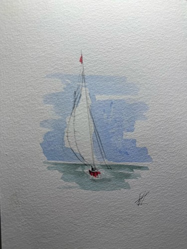 Sailing ship original signed - ship,