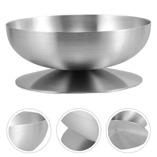 Stainless steel dessert bowl - steel,