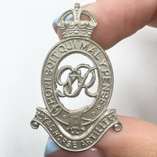 Genuine WW2 Royal Horse Artillery Cap Badge