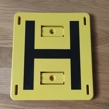 Hydrant marker plate - yellow