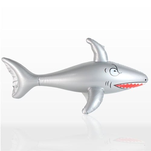 Inflatable shark inches - -,