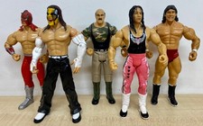 Set of 5 WWE Jakks Classics action figures inc. Bret Hitman Hart & Jeff Hardy