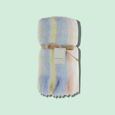 Soft Mohair Throw Blanket