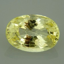 Oval untreated Ceylon yellow