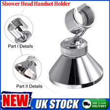 Chromed Support Sprayer Base Wall-Mount Bracket Bathroom Shower Head Holder