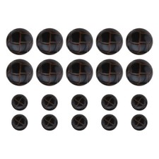 20 Pieces Mushroom Coat Button Round Wooden Button for Wool Shirts