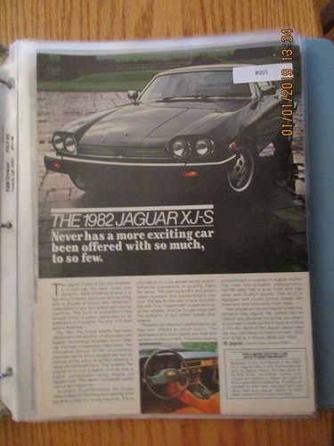 Jaguar 203 advertisement 1982 - advertisement,