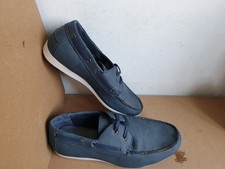 MENS Lace Up Deck Boat Shoes in BLUE/GREY  Uk10 /EU44