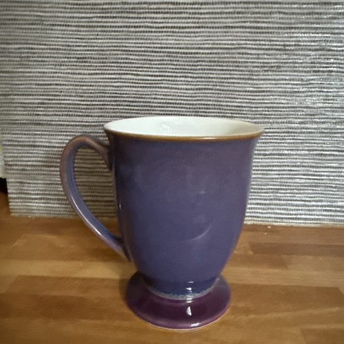 Denby storm plum footed mug - footed,
