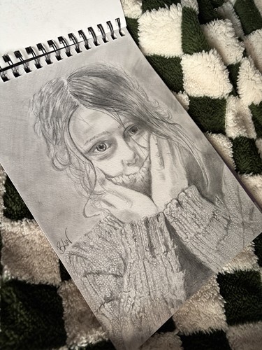 Signed pencil paper - bw, on