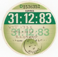 Revenue car tax - gb,
