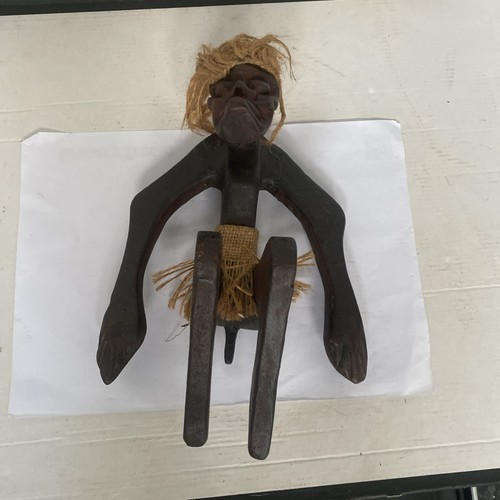 African figure wooden hand - african,