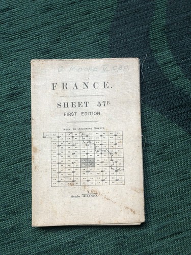 Ww1 map 1916 france sheet - map, -1916
