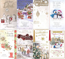Quality Christmas Cards For Relatives Friends For All  Multi-Buy Available 12x22