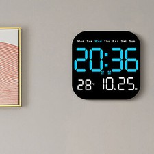 Modern Square LED Wall Clock