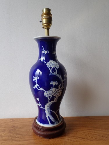 Chinese blue and white prunus