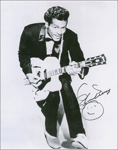 Chuck berry signed photograph - chuck,