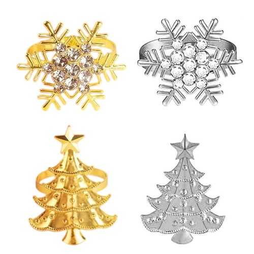 12pcs christmas napkin rings - 12pcs,