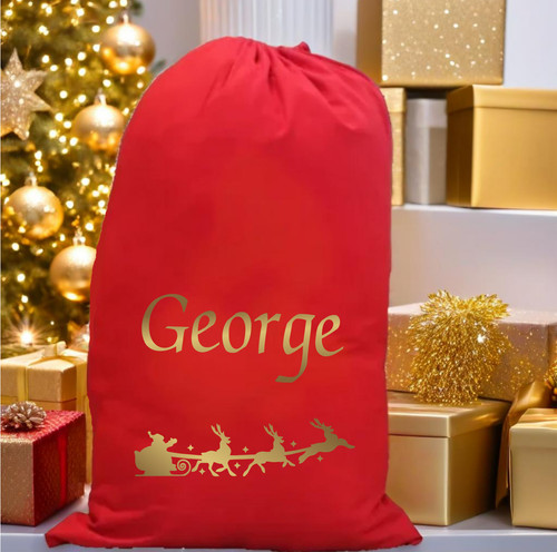 Personalised santa sleigh - personalised,