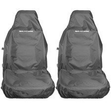 FITS FORD RANGER WILDTRAK PREMIUM 2 FRONT SEAT COVER HEAVY DUTY WATERPROOF GREY
