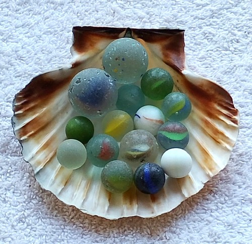 Vintage sea glass - 15,