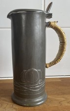 Tudric Pewter Tall Lidded Jug. Numbered 0280-3