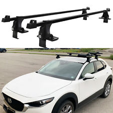 Pair For Mazda CX-30 54" Top Bare Roof Rack Cross Bars Luggage Carriers w/ Lock