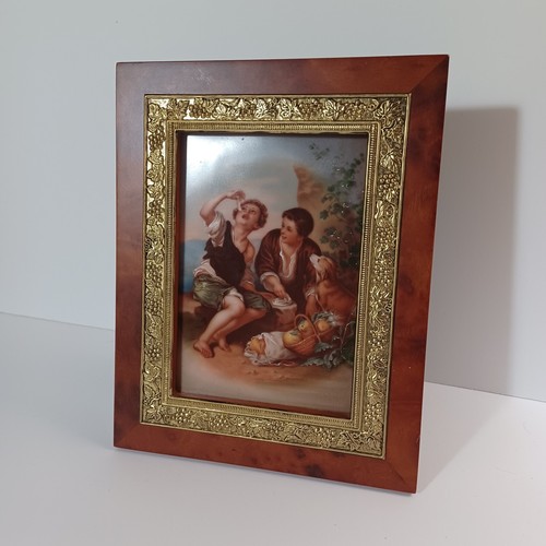 German saxe porcelain - german, plaque