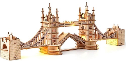 Wooden puzzle tower - puzzle, bridge