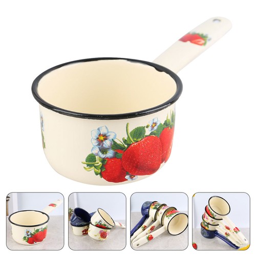 Home enamel milk pan - home,