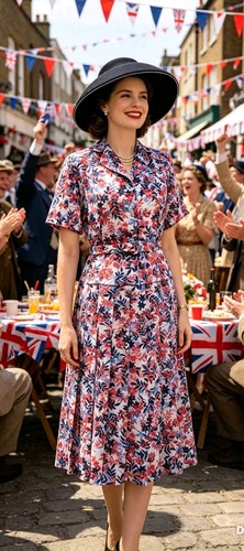 Vintage 1940s 1950s style red - 1950s,