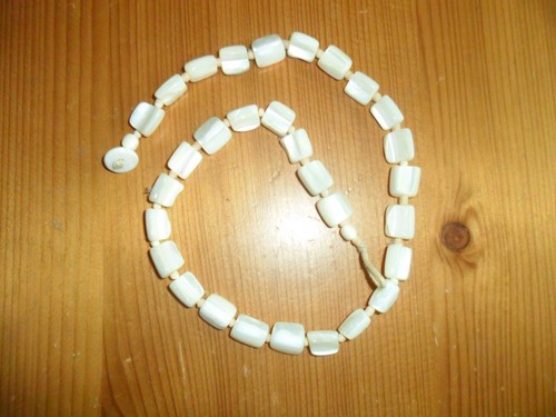 Mother pearl necklace 18 - necklace,