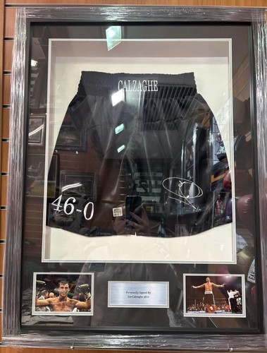 Joe calzaghe signed framed - signed,