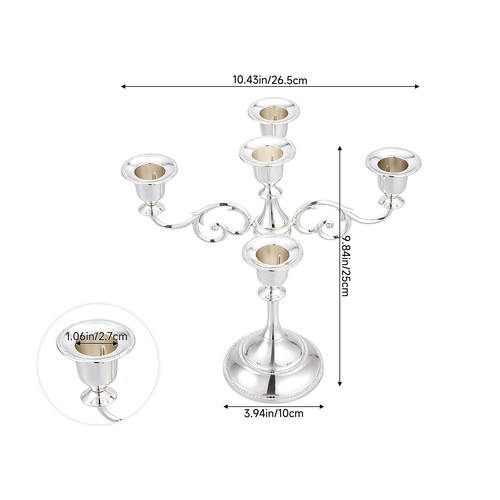 Arm candelabra candle holder - 5,