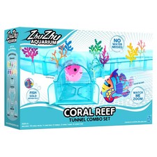 ZHU ZHU AQUARIUM 🐟  CORAL REEF TUNNEL COMBO SET 🐟  - Electronic Pets Age 4+