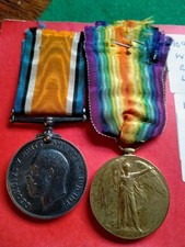 WW1 Medal Pair to East Surrey