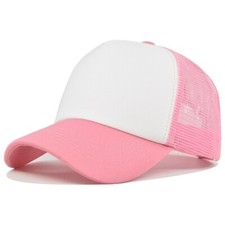 Mens Womens Blank Trucker Mesh Baseball Hat Hip Hop Breathable Snapback Cap