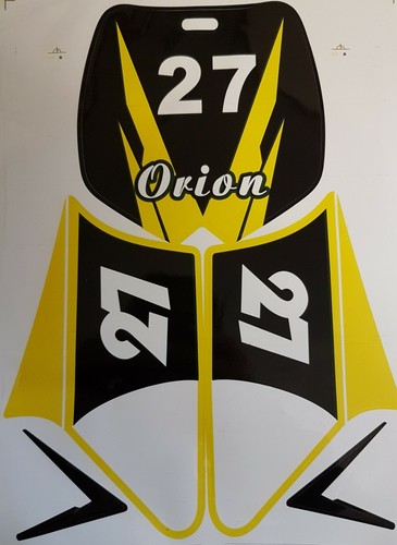 St101 yellow sticker decal - yellow, kit