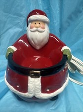 Yankee Candle Electric Tart Wax Warmer Ceramic Santa Claus 6.5" Retired