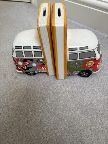 Camper van book ends money - van,