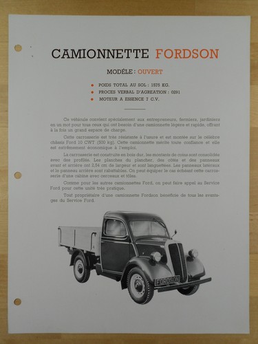 Fordson open van e83w cwt - e83w, 10