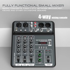4 Channel Audio Mixer 48V