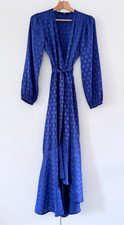 VERY cornflower blue spot wrap