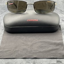 Mens Carrera Polarized Made Italy Sunglasses 125 Trip E0GT2 61-18 Gold / Black