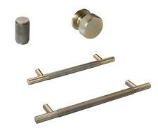 Eclipse KNURLED Cabinet Cupboard T Bar Handles & Pull Knobs in ANTIQUE BRASS
