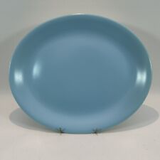 Vintage Poole Pottery Twintone Sky Blue Large Serving Platter Plate
