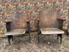 Antique Pair Of Wooden Iron